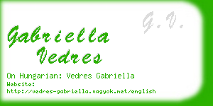 gabriella vedres business card